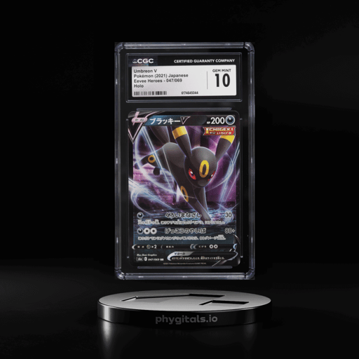 2021 Pokemon Japanese Sword & Shield Eevee Heroes Holo Umbreon V #47 CGC 10 GEM MINT
