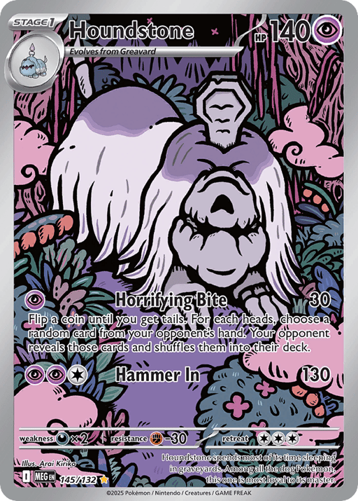 2025 Houndstone #145 Mega Evolution