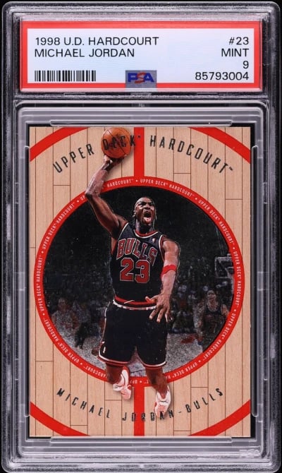 1998 Upper Deck Hardcourt Michael Jordan #23-G PSA 9 MINT