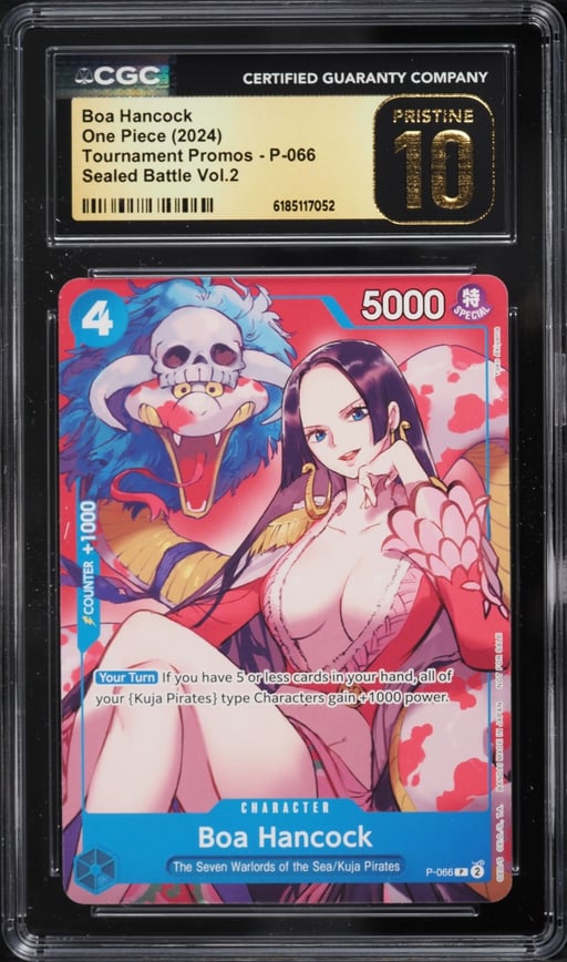 2024 One Piece Tournament Promo Sealed Battle Volume 2 Alt Art Boa Hancock #P-066 CGC 10 PRISTINE