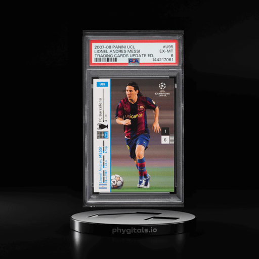 2007 Panini UEFA Update Lionel Messi #U95 PSA 6 EXMT
