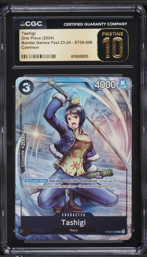 2024 One Piece Bandai Games Fest '23-'24 Tashigi #ST06-006 CGC 10 PRISTINE