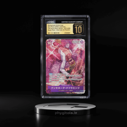 2025 One Piece Japanese The Azure Sea's Seven Alt Art Donquixote Doflamingo CGC 10 PRISTINE
