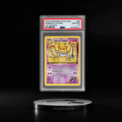 2000 Pokemon Gym Challenge 1st Edition Sabrina's Hypno #56 PSA 10