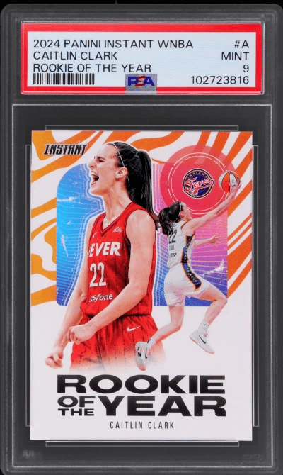 2024 Panini Instant WNBA Rookie of the Year Caitlin Clark #CCROY-A /115750 PSA 9