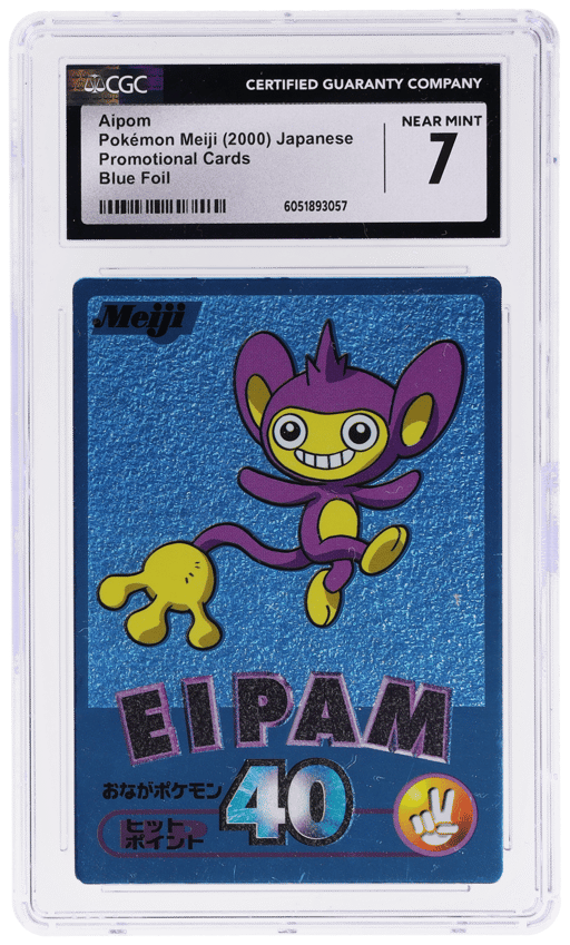 2000 Pokemon Meiji Promo Japanese Blue Foil Aipom CGC 7