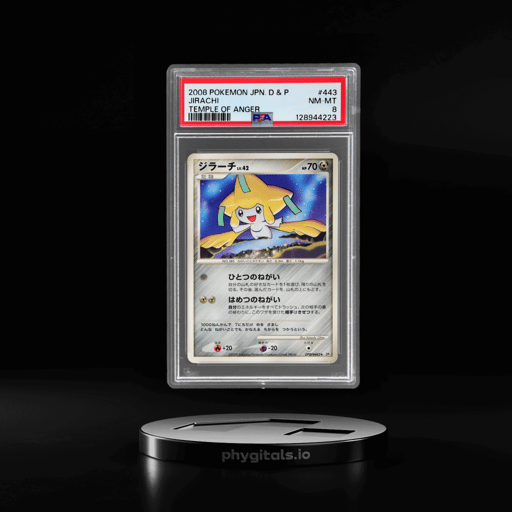 2008 Pokemon Diamond and Pearl Temple of Anger Japanese Jirachi #443 PSA 8