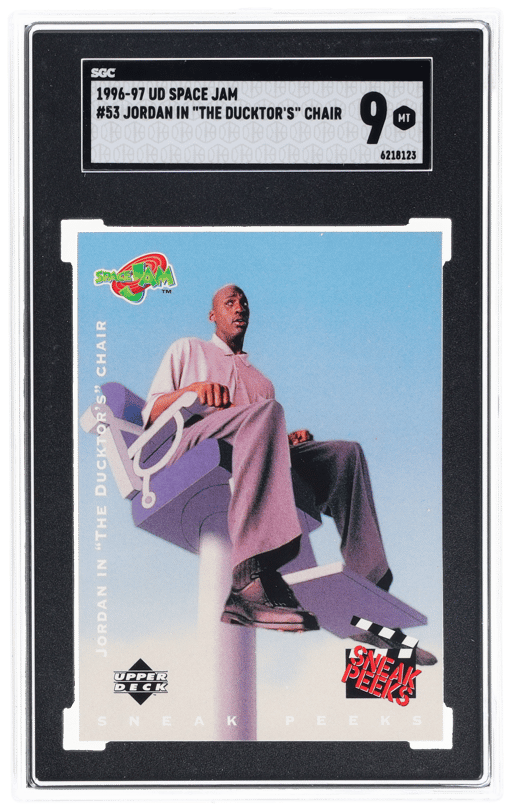 1996 Upper Deck Space Jam Jordan In the Ducktor's Chair Michael Jordan #53 SGC 9