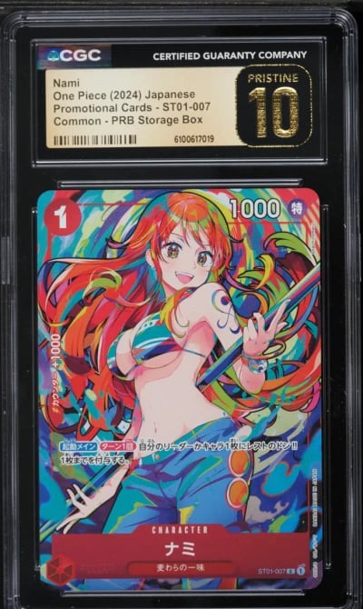 2024 One Piece Japanese Promo Cards PRB Storage Box Nami #ST01-007 CGC 10 PRISTINE