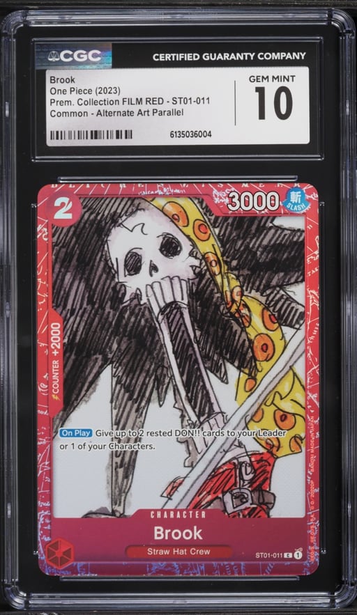 2023 One Piece Premium Collection FILM RED Brook #ST01-011 CGC 10 GEM MINT