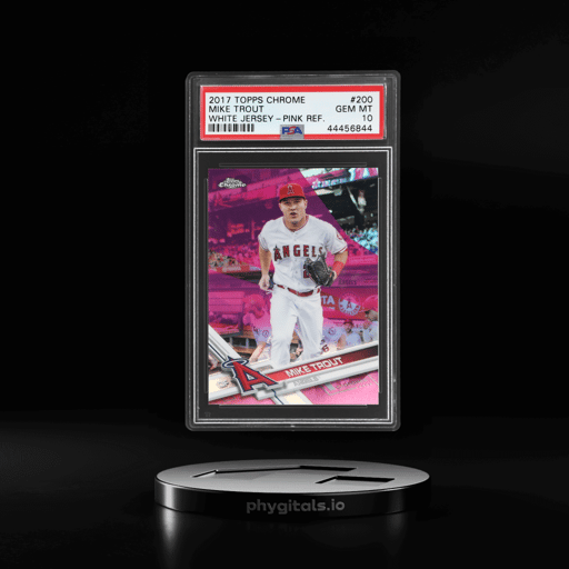 2017 Topps Chrome Pink Refractor Mike Trout #200 PSA 10