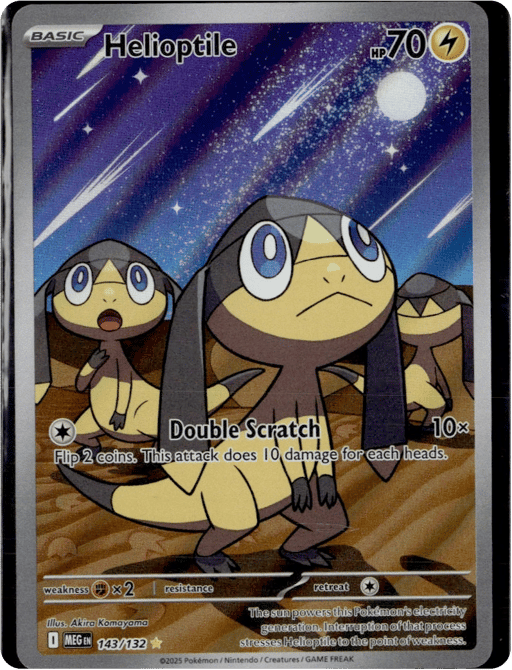 2025 Helioptile #143 Mega Evolution