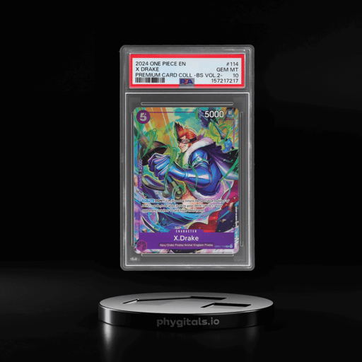 2024 One Piece Premium Card Collection Best Selection Volume 2 X Drake #114 PSA 10