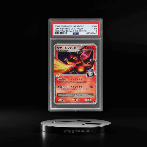 2009 Pokemon Charizard Half-Deck Japanese 1st Edition Holo Charizard G Lv.X #002 PSA 1