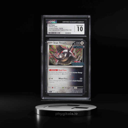 2025 Pokemon SV Temporal Forces Great Tusk Ex Premium Collection Iron Treads #118 CGC 10