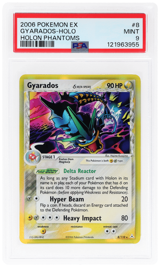 2006 Pokemon Ex Holon Phantoms Holo Gyarados #8 PSA 9