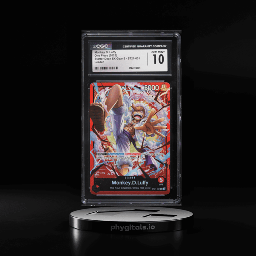 2025 One Piece Starter Deck EX Gear 5 Leader Monkey D. Luffy #ST21-001 CGC 10 GEM MINT