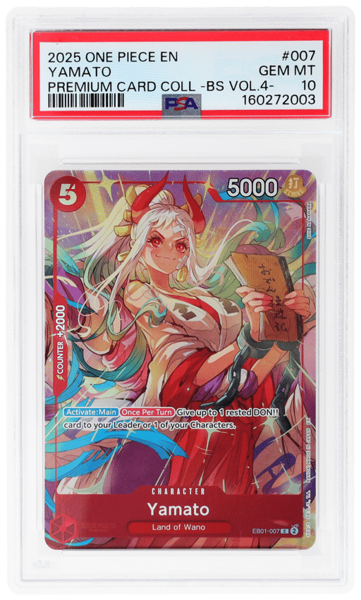 2025 One Piece Premium Card Collection Best Selection Volume 4 Yamato #EB01-007 PSA 10