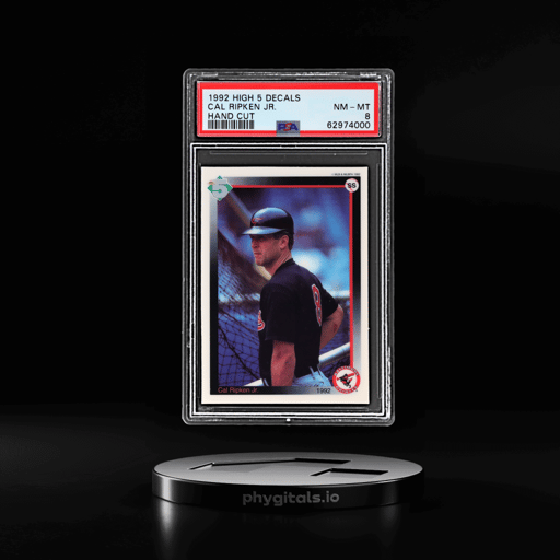 1992 High 5 Decals Hand Cut Cal Ripken Jr. PSA 8
