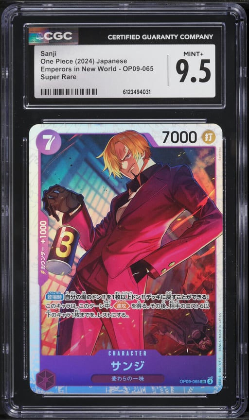 2024 One Piece Emperors in New World Sanji #OP09-065 CGC 9.5 MINT+