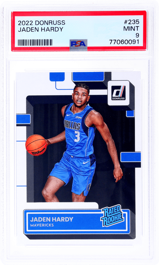 2022 Panini Donruss Jaden Hardy #235 PSA 9