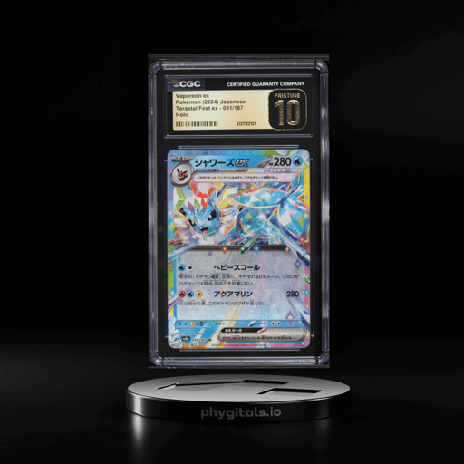 2024 Pokemon Japanese Scarlet & Violet Terastal Fest Ex Holo Vaporeon Ex #31 CGC 10 PRISTINE