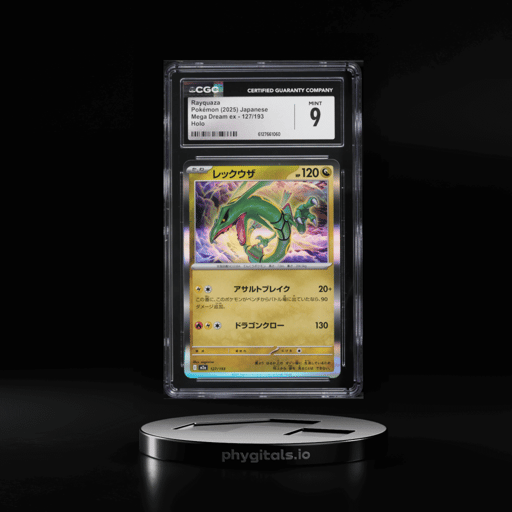 2025 Pokemon Japanese Mega Dream Ex Holo Rayquaza #127 CGC 9 MINT
