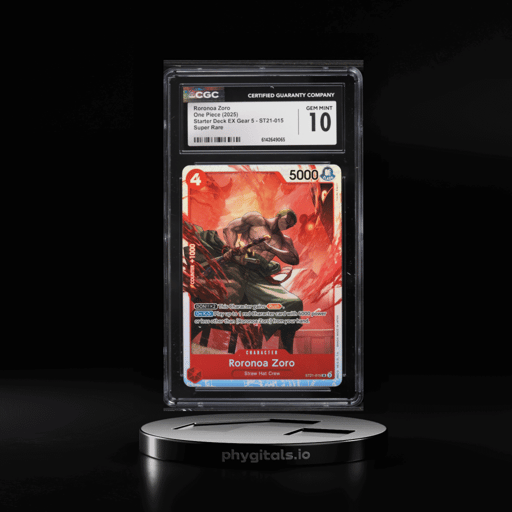 2025 One Piece Starter Deck EX Gear 5 SR Roronoa Zoro #ST21-015 CGC 10 GEM MINT