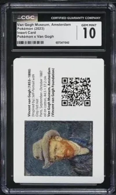 2023 Pokemon X Van Gogh Museum Amsterdam Insert Card CGC 10 GEM MINT