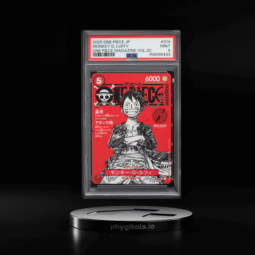 2025 One Piece Japanese Promo Magazine Vol. 20 Super Rare Alt Art Monkey D. Luffy PSA 9