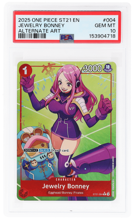 2025 One Piece Card Game Starter Deck 21 Alternate Art Jewelry Bonney #ST21-004 PSA 10
