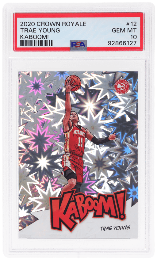 2020 Panini Crown Royale Kaboom! Trae Young #12 PSA 10