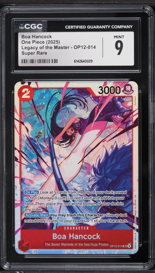 2025 One Piece Japanese Legacy Of The Master SR Boa Hancock #OP12-014 CGC 9 MINT
