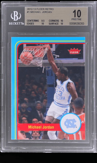 2012 Fleer Retro Michael Jordan #1 BGS 10