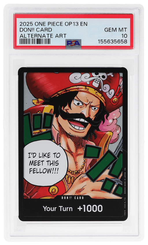 2025 One Piece Carrying On His Will Alternate Art Don Card # PSA 10