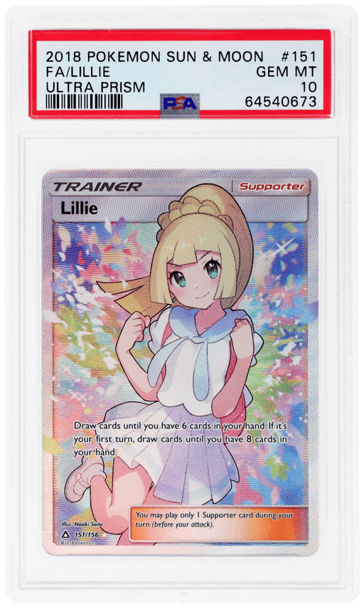 2018 Pokemon Sun and Moon Ultra Prism Lillie #151 PSA 10