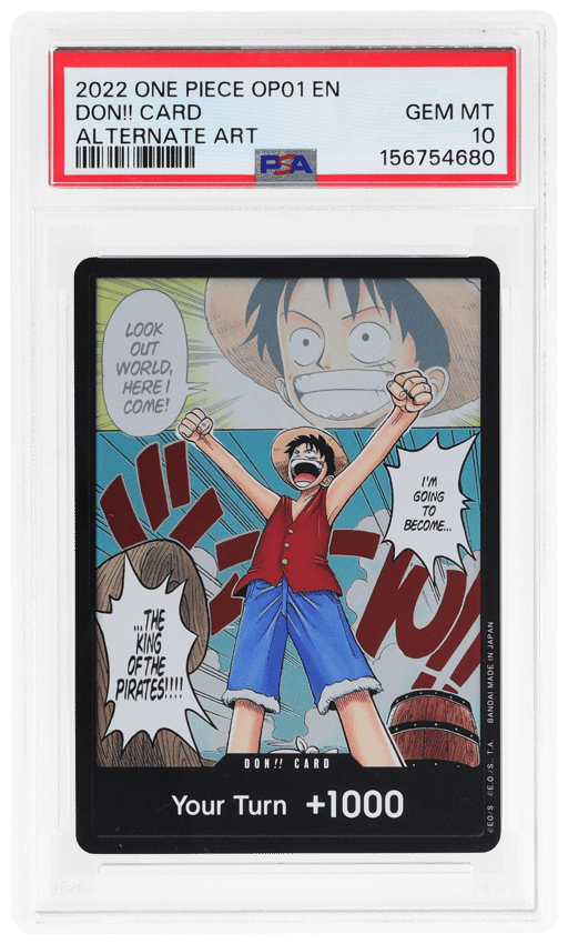 2022 One Piece Romance Dawn Alternate Art Don Card PSA 10