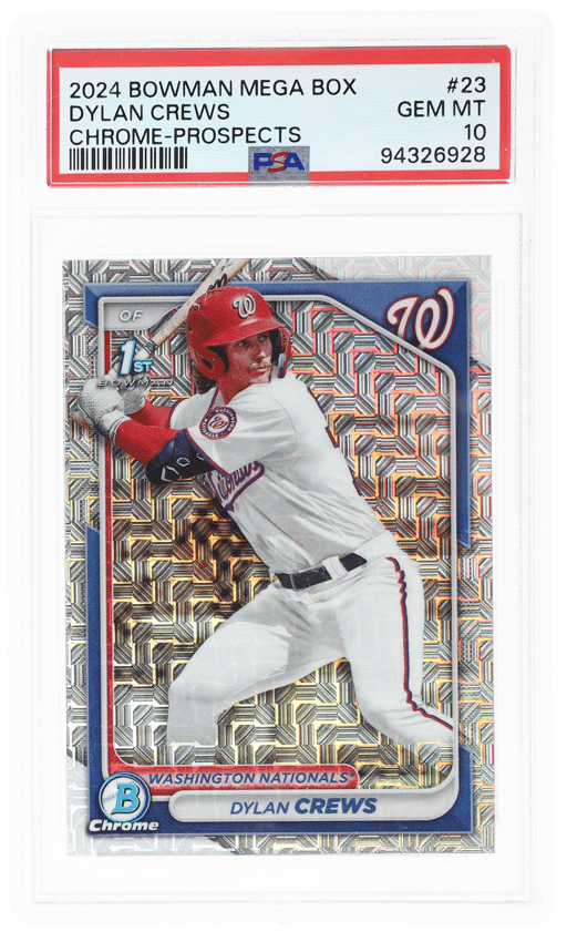 2024 Bowman Chrome Mega Box Prospect Dylan Crews #BCP-23 PSA 10