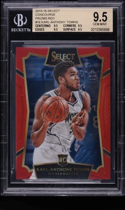 2015 Select Red Prizm Karl-Antho