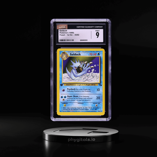 1999 Pokemon Fossil 1st Edition Golduck #35 CGC 9 MINT