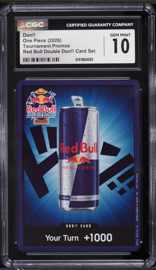 2026 One Piece Tournament Promo Red Bull Double Don!! CGC 10 GEM MINT