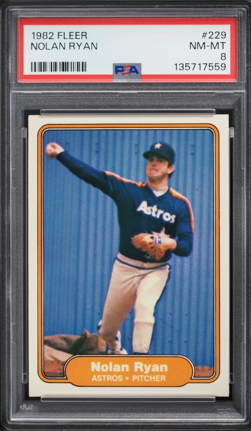 1982 Fleer Nolan Ryan #229 PSA 8 NM-MT
