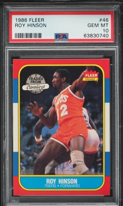 1986 Fleer Basketball Roy Hinson #46 PSA 10 GEM MINT
