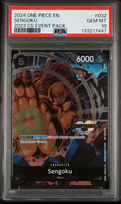 2024 ONE PIECE CHAMPIONSHIP 2023 EVENT PACK 032 SENGOKU PSA 10