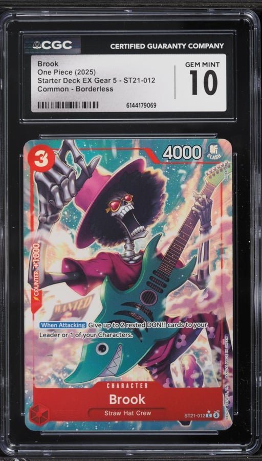 2025 One Piece Starter Deck EX Gear 5 Alt Art Brook #ST21-012 CGC 10 GEM MINT