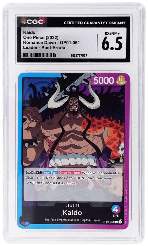 2022 One Piece Romance Dawn Leader Kaido #OP01-061 CGC 6.5