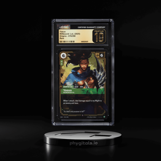 2025 Riftbound League Of Legends LoL Origins Yasuo #76 CGC 10 PRISTINE