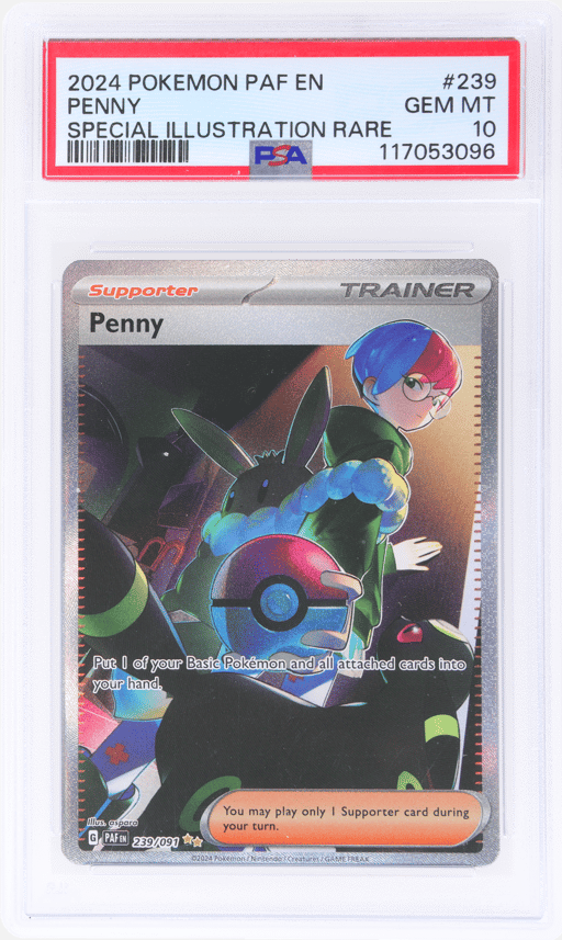 2024 Pokemon Scarlet and Violet Paldean Fates Special Illustration Rare Penny #239 PSA 10