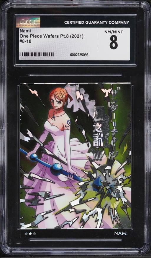 2021 One Piece Japanese Wafers Pt.8 Nami #8 CGC 8 NM-MT