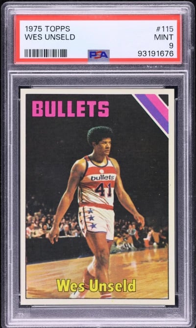 1975 Topps Basketball Wes Unseld